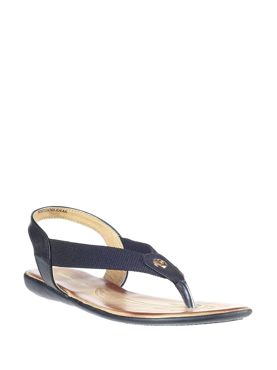 KHADIM Adrianna Navy Blue Wedge Heel Slingback Sandal for Girls - 4.5-